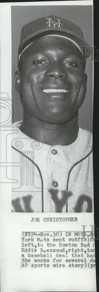 1965 Press Photo New York Baseball player Joe Christopher - sps03822 - Historic Images