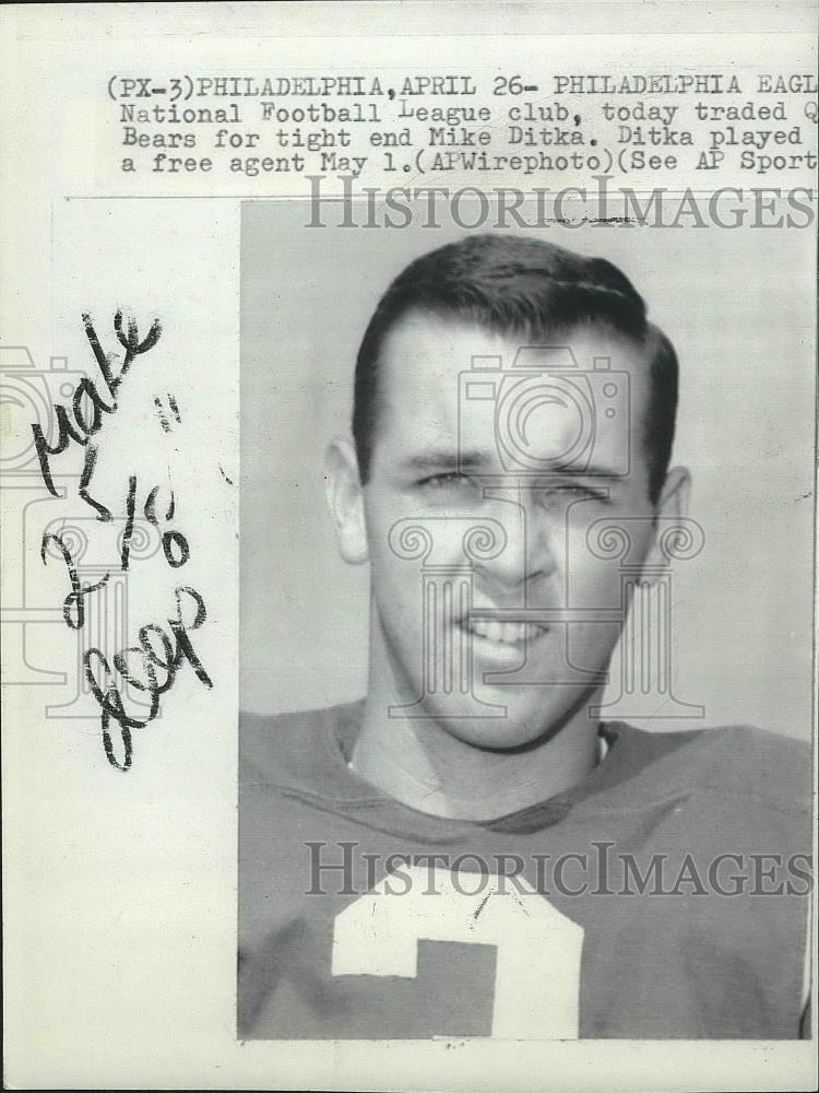 1967 Press Photo Football player Jack Concannon - sps03832 - Historic Images