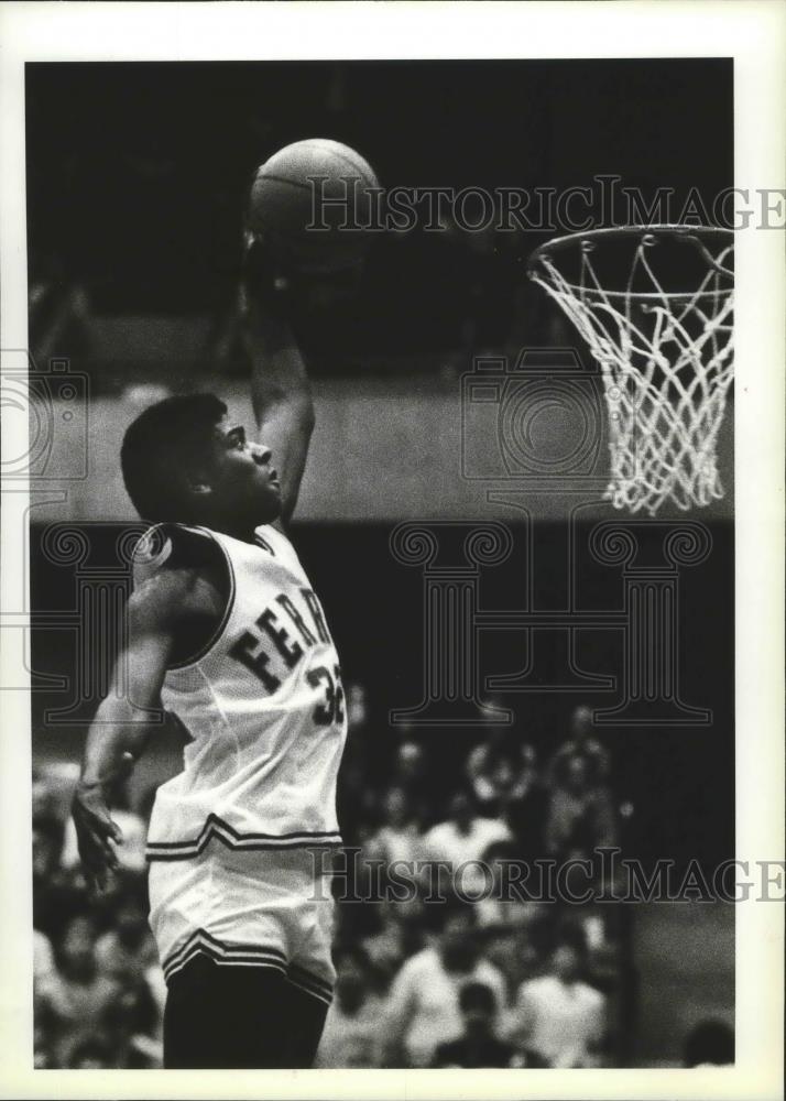 1984 Press Photo Ferris High School basketball player, Kevin Byrd - sps03890 - Historic Images