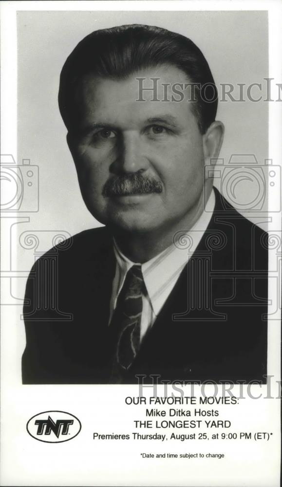 1994 Press Photo Mike Ditka-Football Personality Hosting the Longest Yard on TNT - Historic Images