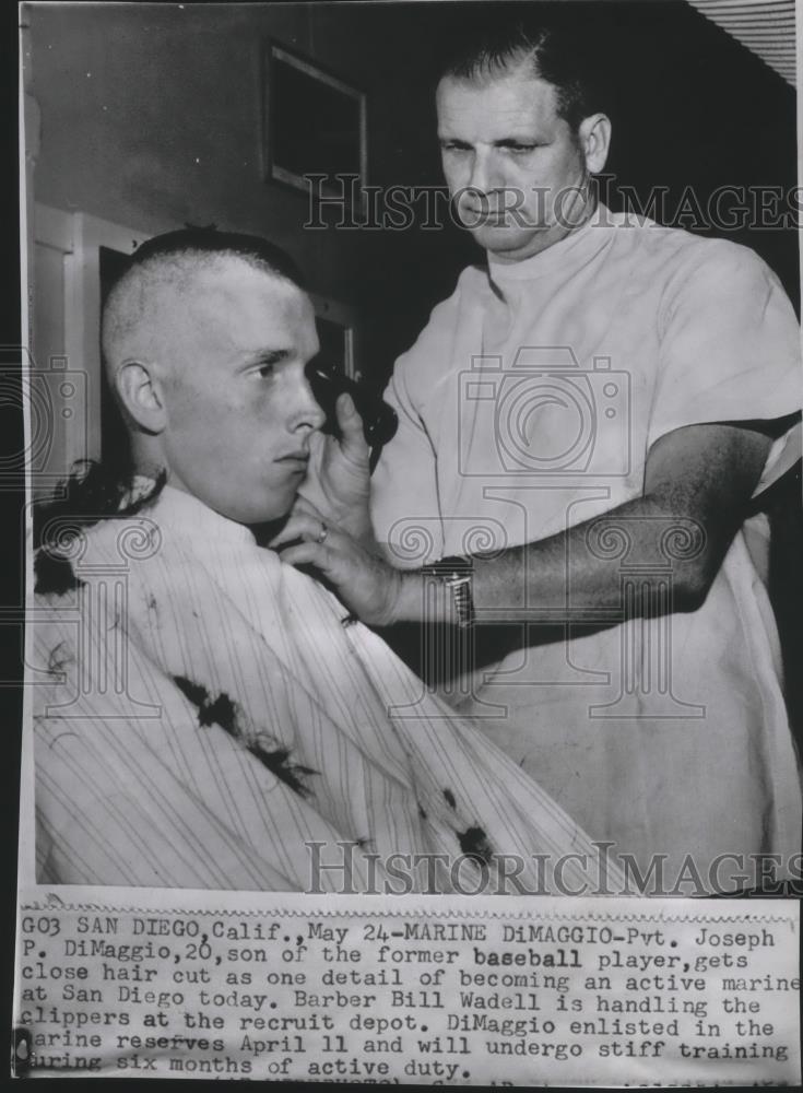 1962 Press Photo Joseph P. DiMaggio-Military Private and Son of Famous Yankee - Historic Images