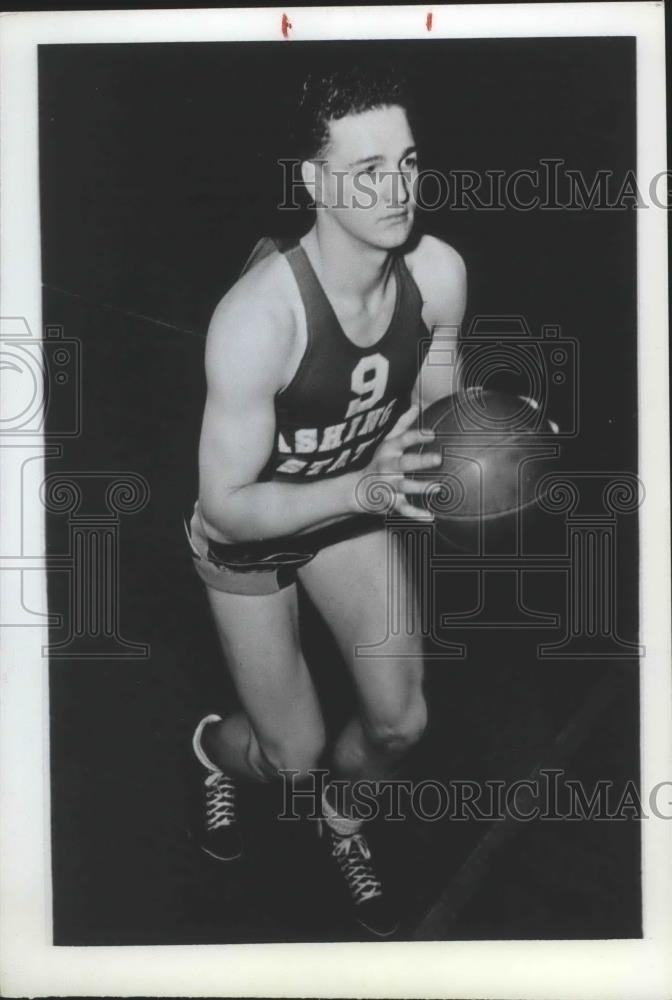 1984 Press Photo Copy Albert &quot;Pete&quot; Hooper-Washington State Basketball Player - Historic Images