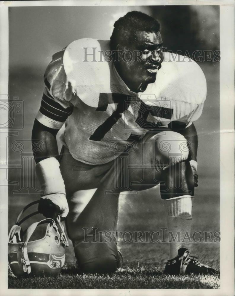 1990 Press Photo Seahawks football players Derrick Fenner & Dave Krieg -  Historic Images