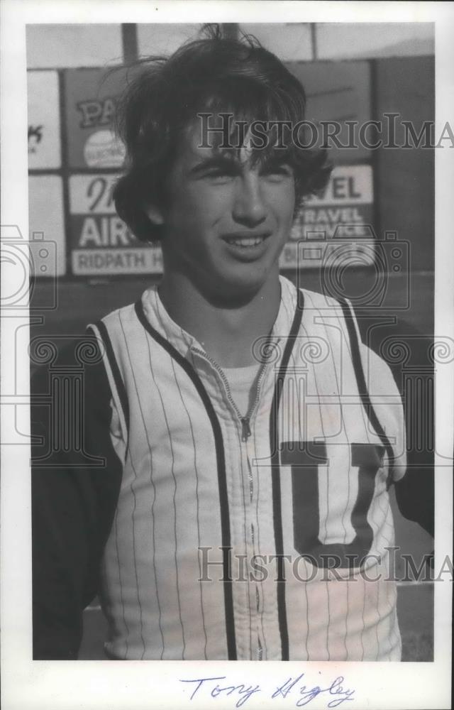 1972 Press Photo University High School baseball player, Tony Higley - sps04154 - Historic Images