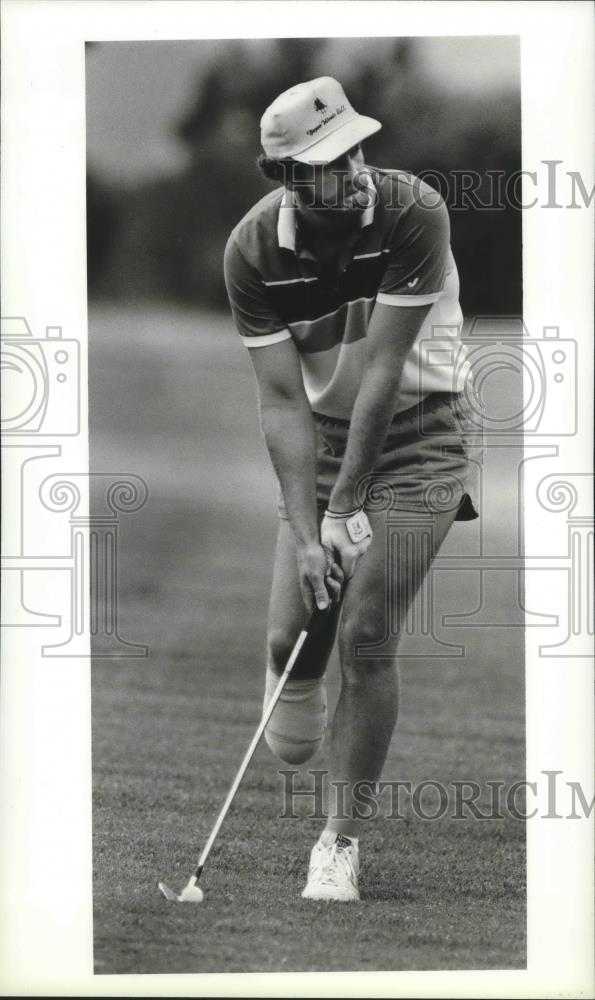 1986 Press Photo Golfer Brent Heleker - sps04207 - Historic Images