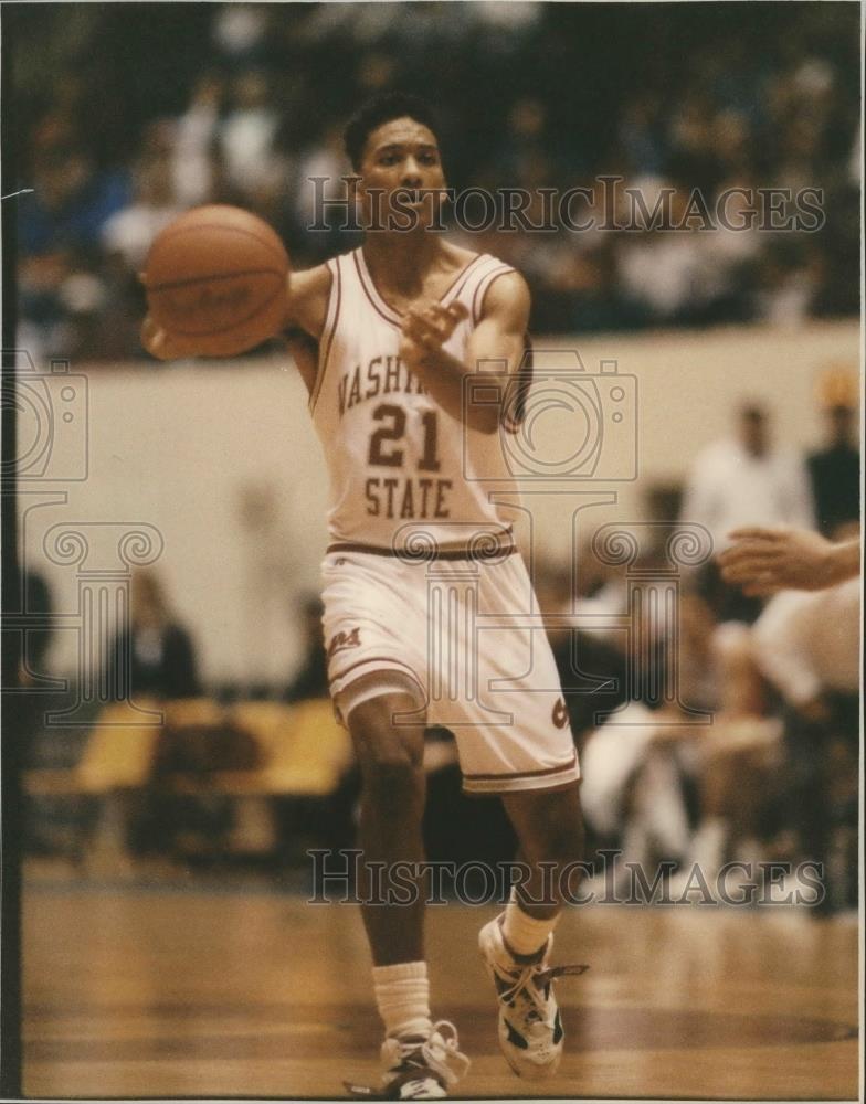 1993 Press Photo Washington State basketball star, Tony Harris - sps04238 - Historic Images