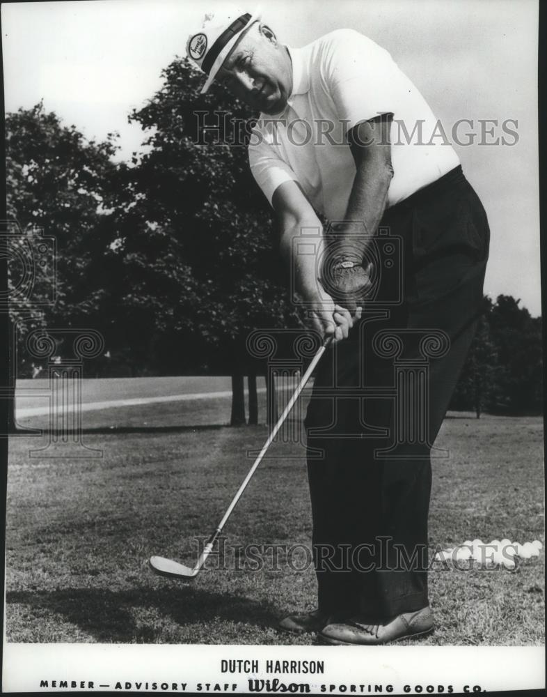 Press Photo Golfer Dutch Harrison, Advisory Staff Wilson Sporting Goods member - Historic Images