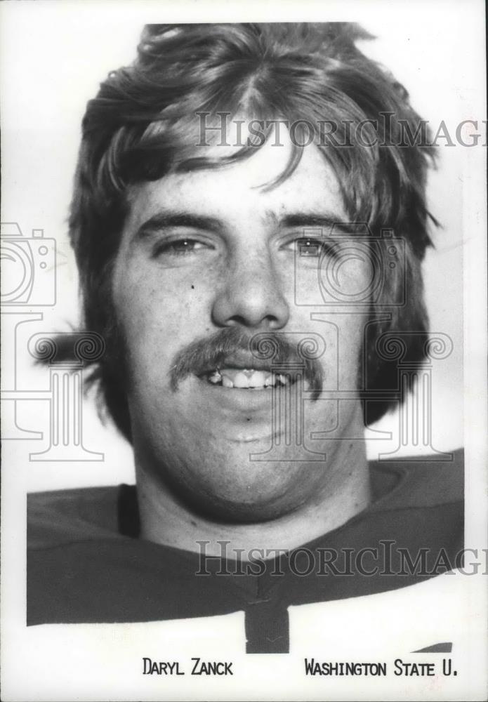 1973 Press Photo Daryl Zanck, Washington State University football player - Historic Images