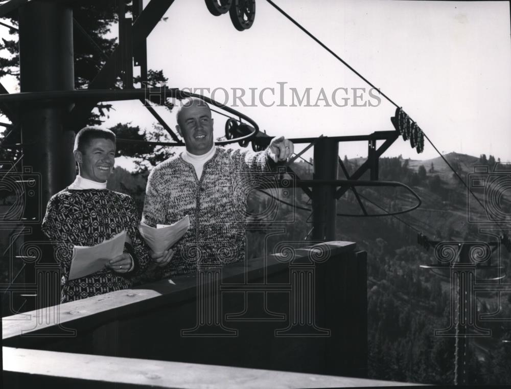 1965 Press Photo Rene Farwig-Bogus Basin Ski School Director at Bogus Basin - Historic Images