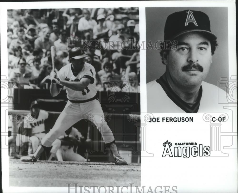 1964 Press Photo Joe Ferguson of the California Angels Baseball Club at Bat - Historic Images