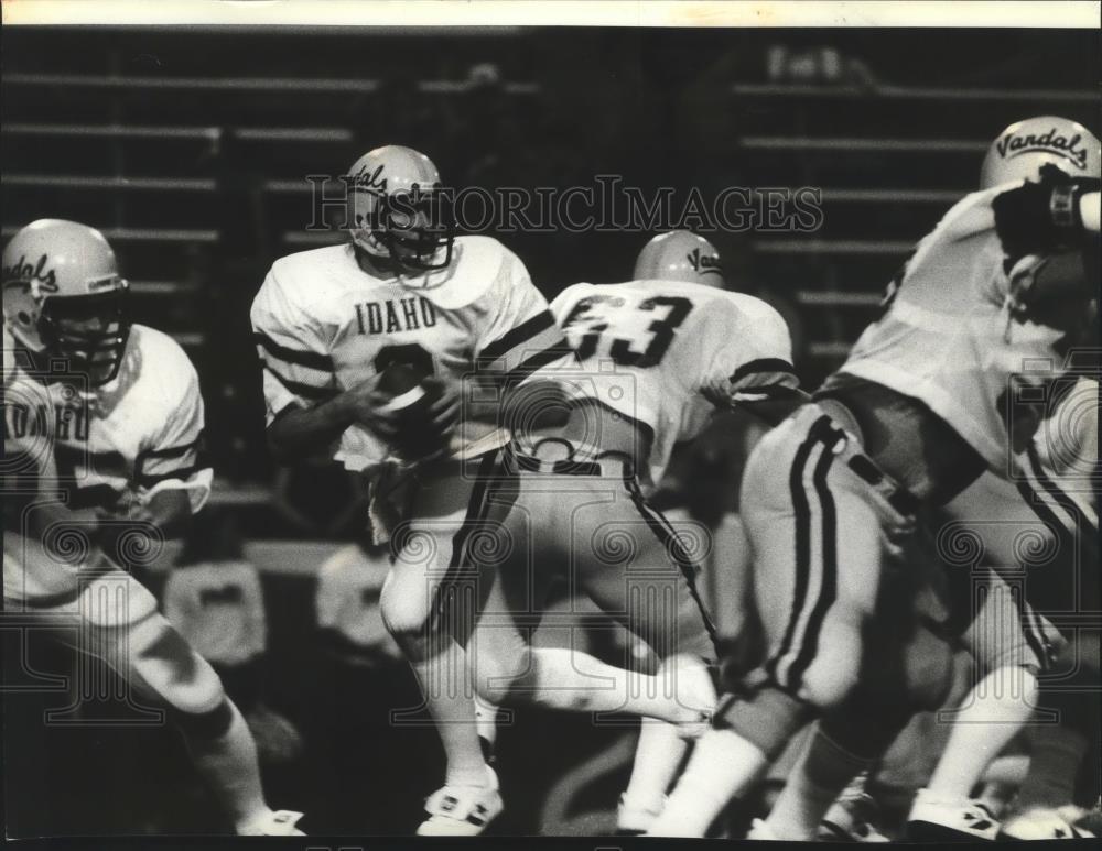 1983 Press Photo Idaho Vandals Football QB Ken Hubart - sps04482 - Historic Images