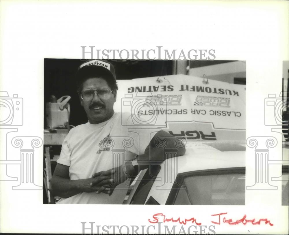 1987 Press Photo Car Racer Ruben Garcia - sps04501 - Historic Images