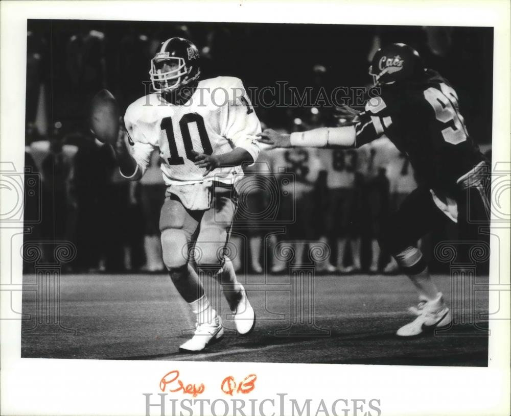 1986 Press Photo Gonzaga Prep football quarterback, Ron Hawkins - sps04527 - Historic Images