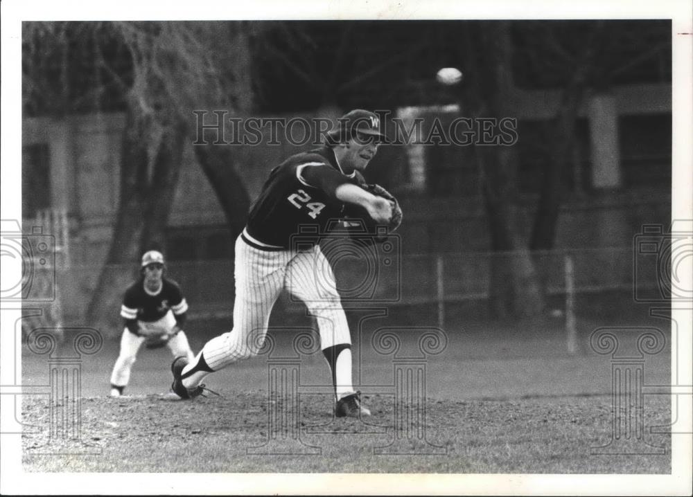 1976 Press Photo Washington State University Cougars baseball player, Dave Edler - Historic Images