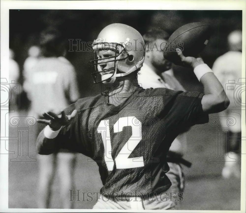 1989 Press Photo Brad Gossen-Football Quarterback Oregon State Cougars - Historic Images