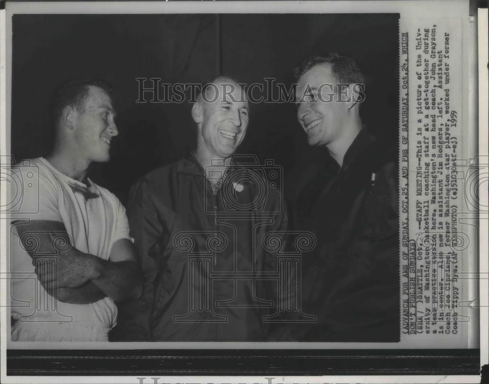 1959 Press Photo John Grayson-University of Washington Basketball Head Coach - Historic Images