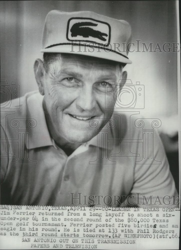 1966 Press Photo Jim Ferrier-Golfer Returns for Texas Open Golf Tournament - Historic Images