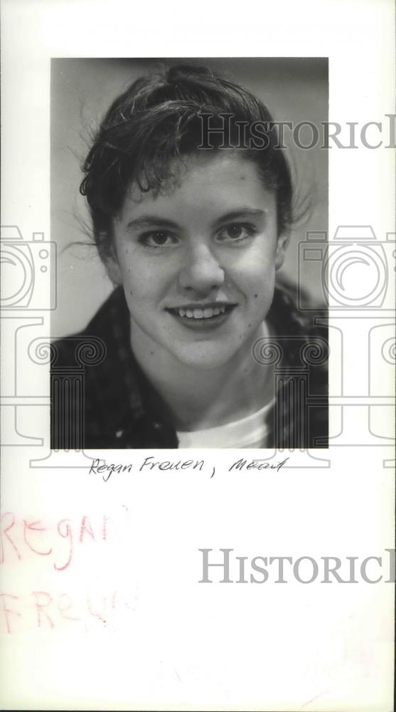 1993 Press Photo Regan Freuen-Mead&#39;s Star Basketball Guard During Junior Year - Historic Images