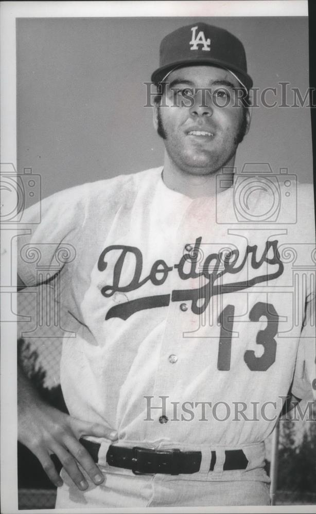 1971 Press Photo Joe Ferguson-Los Angeles Dodgers Baseball Player in Uniform - Historic Images