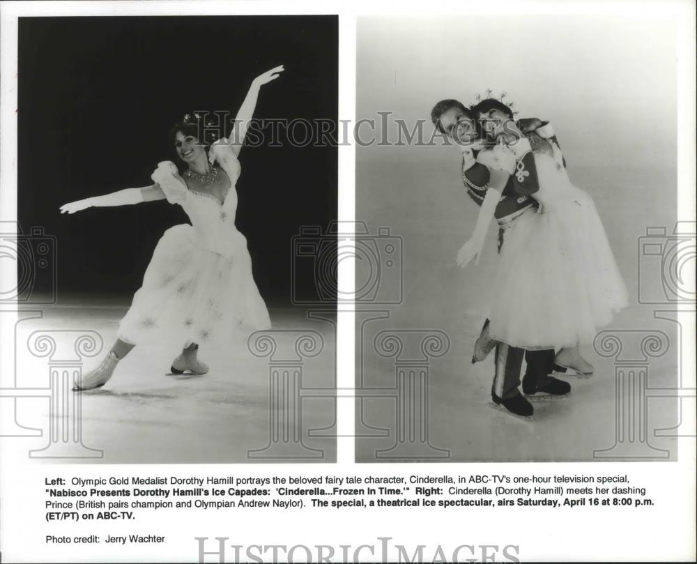 1994 Press Photo Olympic Gold Medalist Dorothy Hamill and Olympian Andrew Naylor - Historic Images