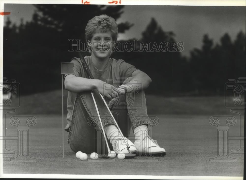 1988 Press Photo Golfer Tracy Hanson - sps04694 - Historic Images