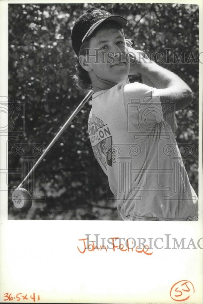 1990 Press Photo North Central High golfer John Felice - sps04882 - Historic Images