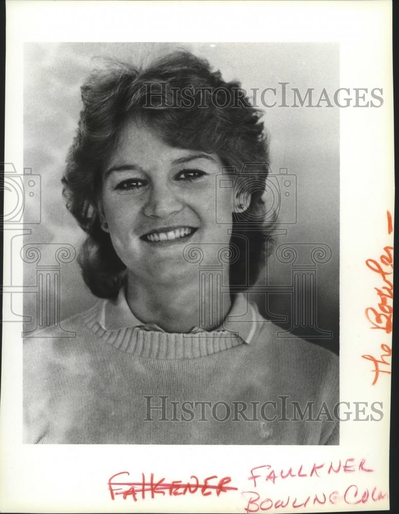 1985 Press Photo Spokane bowler. Margo Faulkner - sps04895 - Historic Images