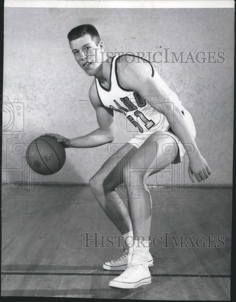 1984 Press Photo Idaho Basketball forward Chuck Kozak - sps04924 - Historic Images