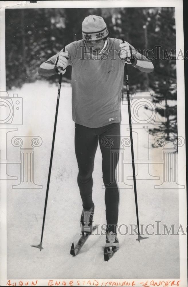 1980 Press Photo Cross country skier Audun Endestad in training - sps05046 - Historic Images