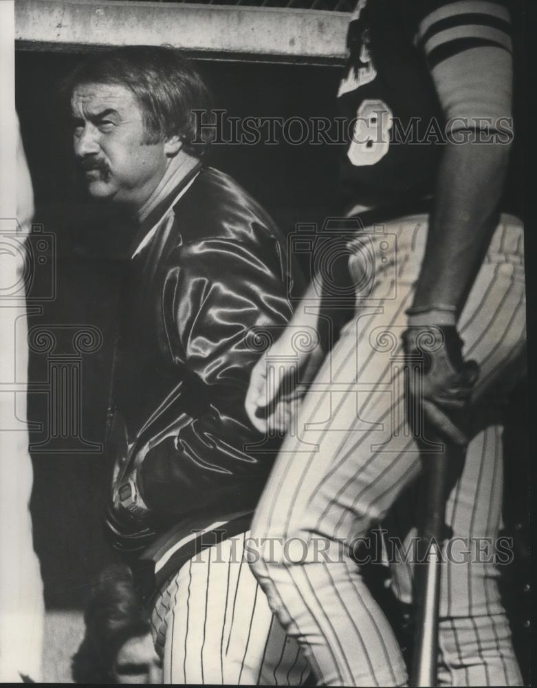 1980 Press Photo SPCC baseball coach, Scott Foxley - sps05069 - Historic Images