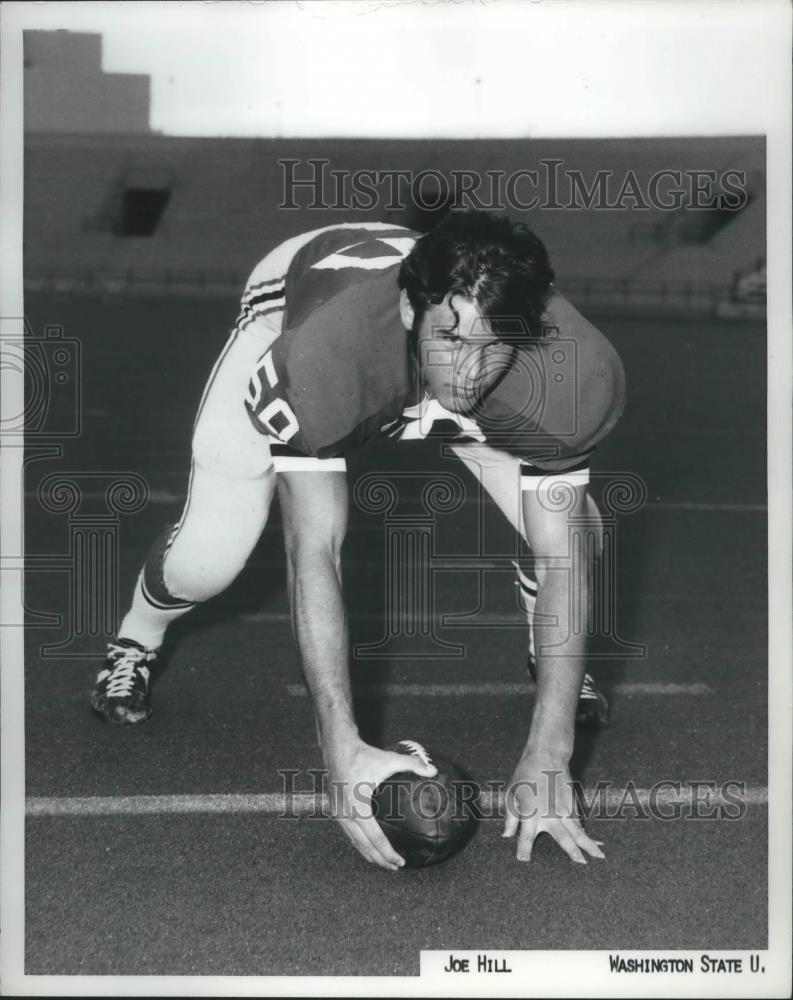 1974 Press Photo Washington State University Football player Joe Hill - sps05081 - Historic Images