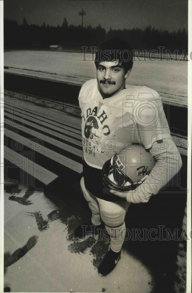 1991 Press Photo Idaho football player, Brad Hull - sps05105 - Historic Images