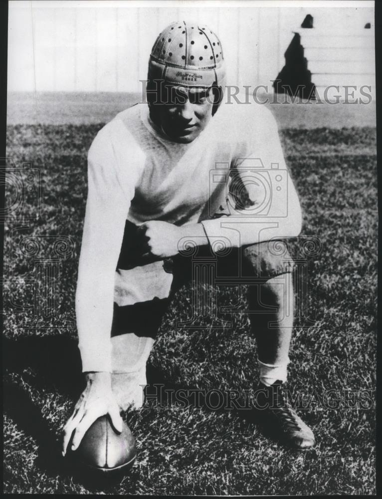 1983 Press Photo Washington State football player, Mel Hein, in position - Historic Images