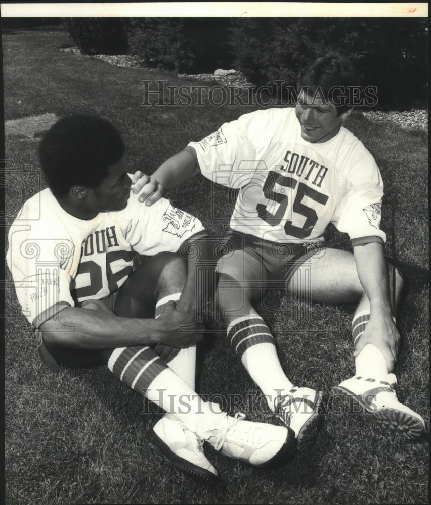 1979 Press Photo South football players, Phil Carter and Rob Hedequist - Historic Images