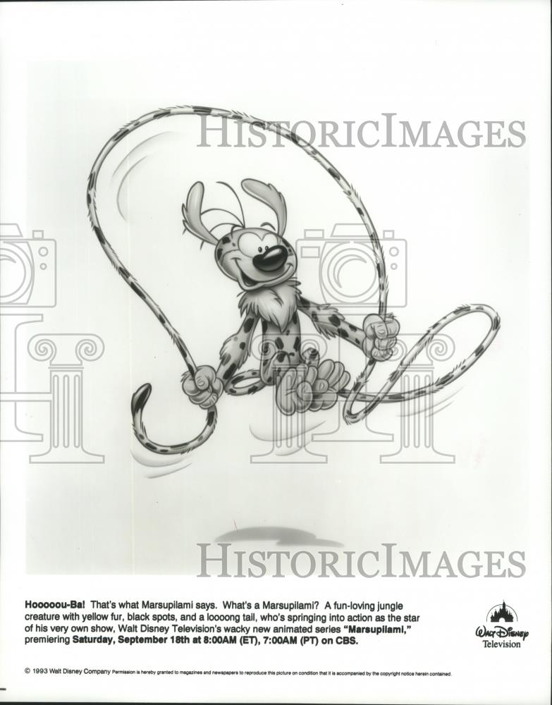 1993 Press Photo A scene from Marsupilami, on CBS. - spp08203 - Historic Images