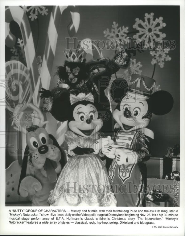 1994 Press Photo Mickey, Minnie & Pluto in Disney's Mickey's Nutcracke