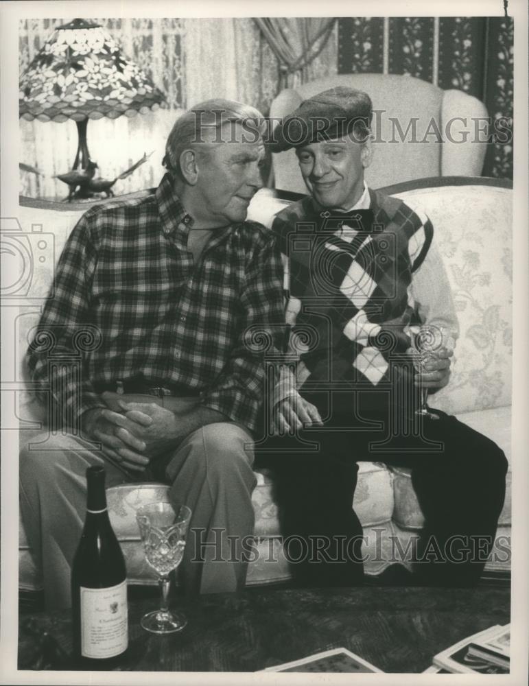 1989 Press Photo Andy Griffith and Don Knotts star on Matlock, on NBC. - Historic Images