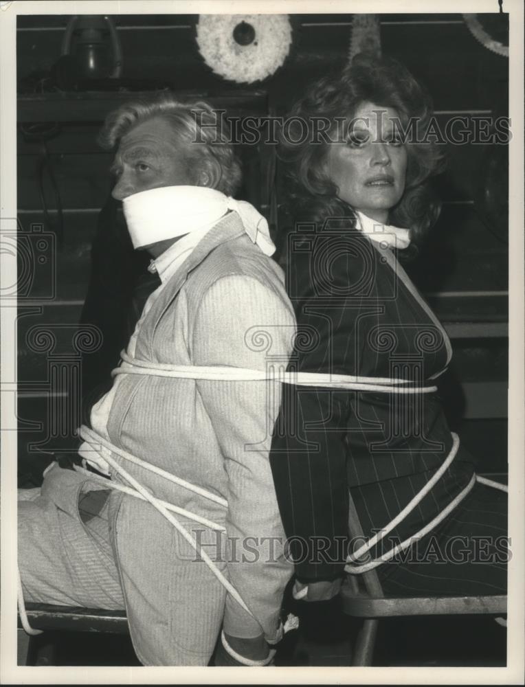1989 Press Photo Andy Griffith and Julie Sommers star in Matlock, on NBC. - Historic Images