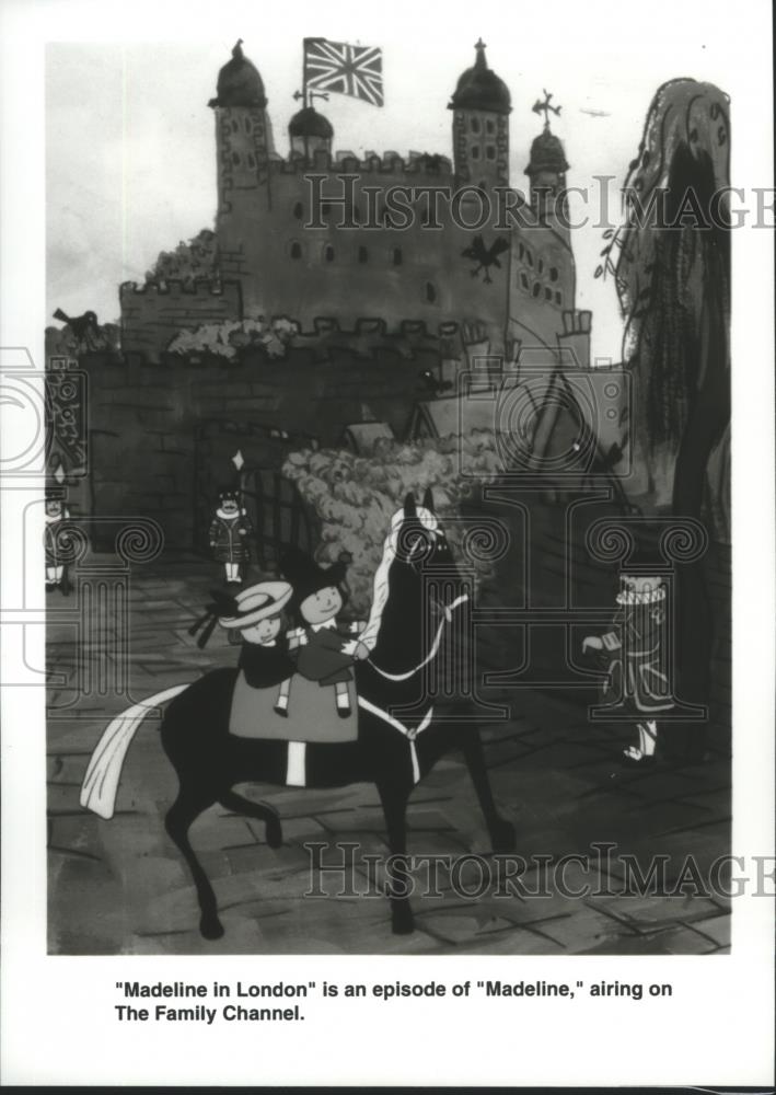 1994 Press Photo A scene from Madeline in London, on The Family Channel. - Historic Images