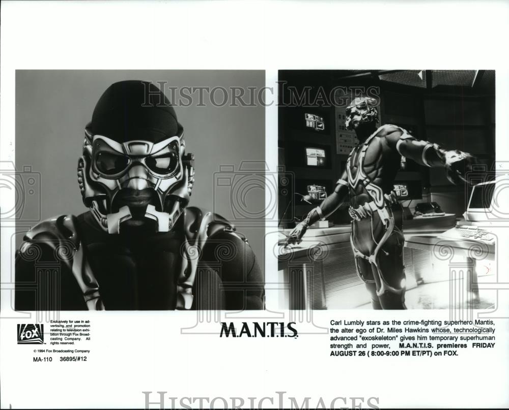 1994 Press Photo Carl Lumbly stars in the title role in M.A.N.T.I.S., on Fox. - Historic Images