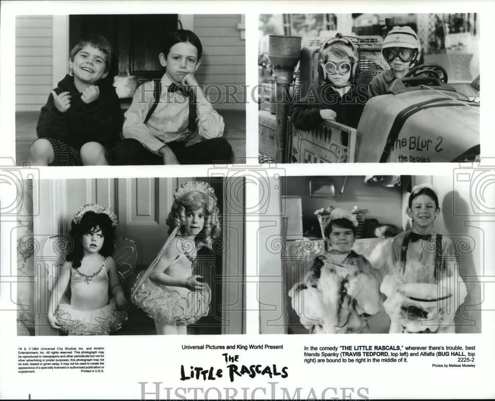 1994 Press Photo Travis Tedford and Bug Hall star in The Little Rascals. - Historic Images
