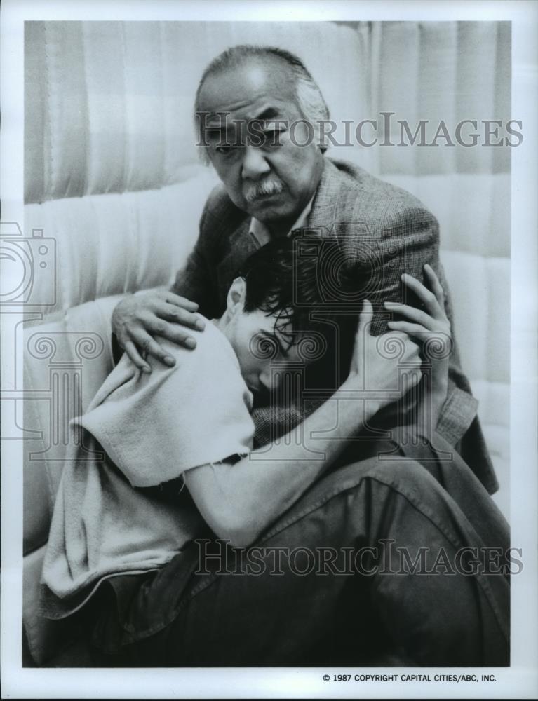 1987 Press Photo Pat Morita and Neil Barry star in Ohara, on ABC. - spp10193 - Historic Images