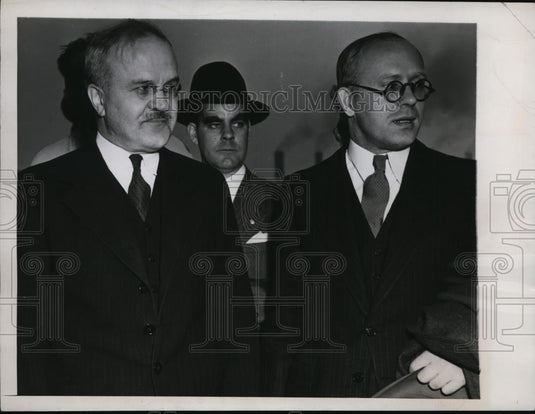 1946 Press Photo New York Russian Nikolai Novikov arrives at UN in NYC - Historic Images