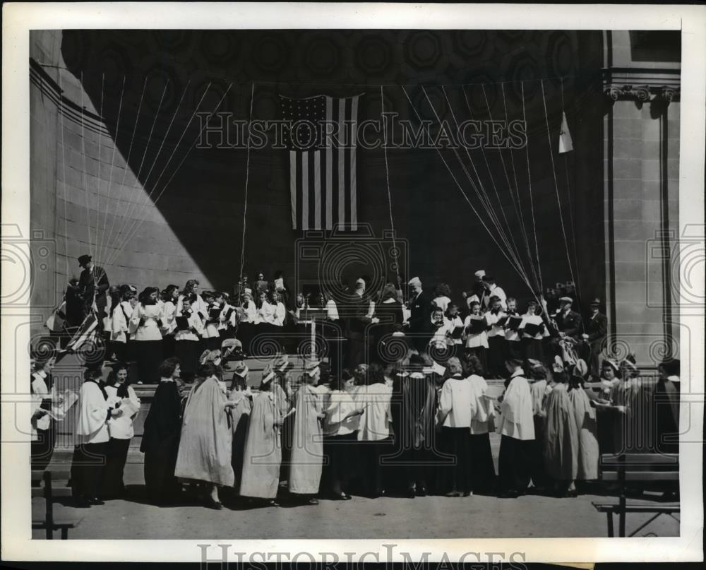 1941 Press Photo New York Children of Church&#39;s Choirs NYC - neny14611 - Historic Images