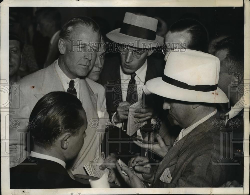 1940 Press Photo New York US Ambassador to Belgium John Cuhady Arrives in NYC - Historic Images