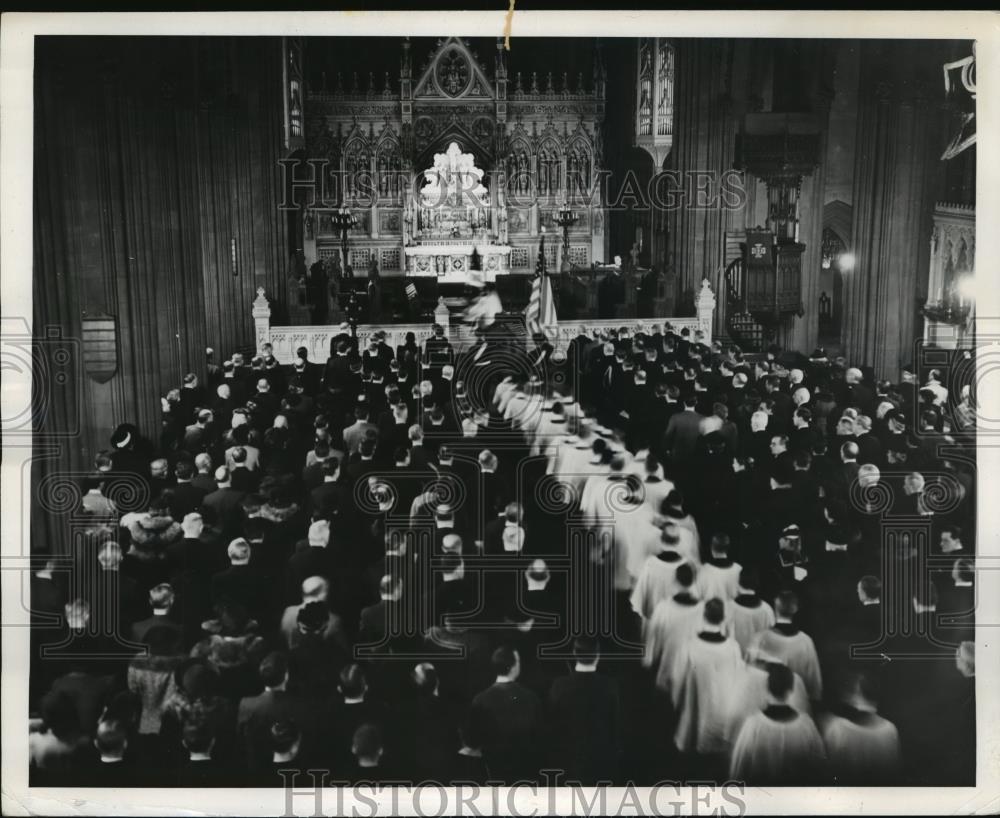 1940 Press Photo New York Ashe of Lord Lothian honored at Trinity Church NYC - Historic Images