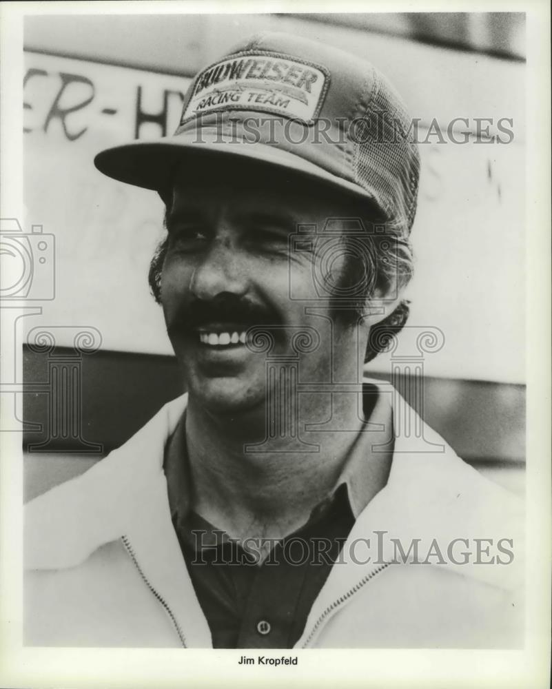 1984 Press Photo Hydro-plane, boat racing driver, Jim Kropfeld - sps05120 - Historic Images