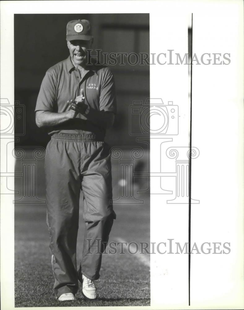 1987 Press Photo Eastern Washington University football coach, Larry Hattemer - Historic Images