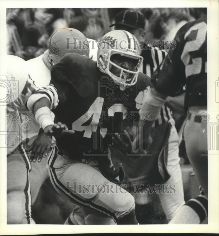 1980 Press Photo Washington State Cougars football player, Tim Harris - sps05341 - Historic Images