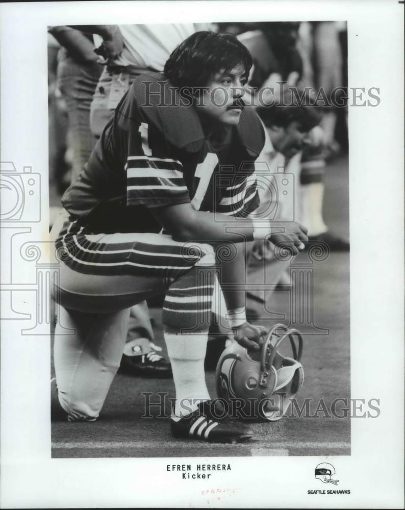 Press Photo Seattle Seahawks football kicker, Efren Herrera - sps05360 - Historic Images